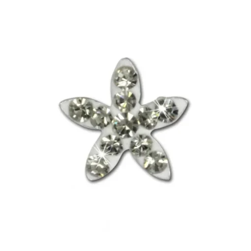Kinder Ohrring Seestern weiß 925er Silber Kinderschmuck TW SDO8018W