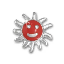 Kinder Ohrring Sonne rot Silber Ohrstecker Kinderschmuck TW SDO201R