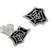 Kinder Ohrring Spinnennetz schwarz Ohrstecker 925 Kinderschmuck TW SDO8134S