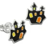Kinder Ohrring Spukschloss schwarz Ohrstecker 925 Kinderschmuck TW SDO8133S