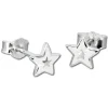 Kinder Ohrring Stern weiß Silber Ohrstecker Kinderschmuck TW SDO200W