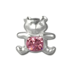 Kinder Ohrring Teddy rosa Silber Ohrstecker Kinderschmuck TW SDO8007A