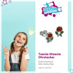 Kinder Ohrring Tulpe Silber Ohrstecker Kinderschmuck TW SDO216R