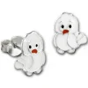 Kinder Ohrring Vögelchen weiß Ohrstecker 925 Kinderschmuck TW SDO8150W