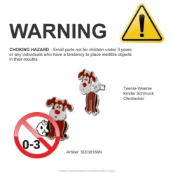 Kinder Ohrstecker Hund Dangle 925 Sterling Silber Kinderschmuck TW SDO8166N