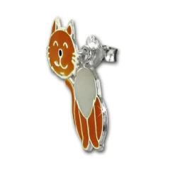 Kinder Ohrstecker Katze Dangle 925 Sterling Silber Kinderschmuck TW SDO8168O