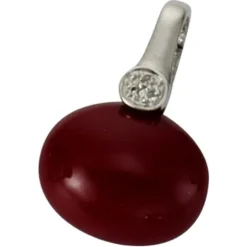 KISMA Schmuck Anhänger für Ketten rot Sterling Silber 925 KIH0111-004