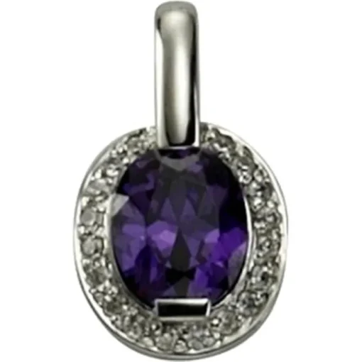KISMA Schmuck Anhänger für Ketten lila Sterling Silber 925 KIH0105-021