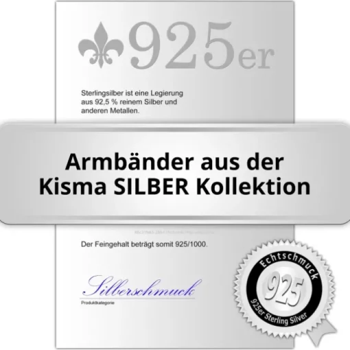 KISMA Schmuck Armband Blüte Sterling Silber 925 KIA0120-027-24