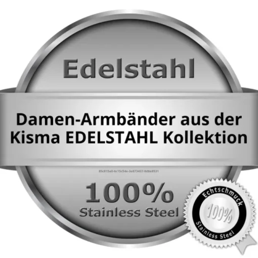 KISMA Schmuck Armband Edelstahl ID-Stahlarmband Damen KIA0130-011-23