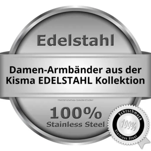 KISMA Schmuck Armband Länge 21cm Edelstahl KIA0129-011-21