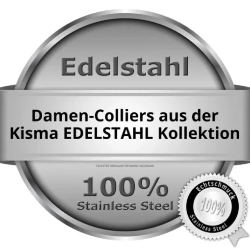 KISMA Schmuck Collier Halskette Onix Edelstahl KIK0129-008-45