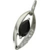 KISMA Schmuck Ketten Anhänger schwarz Sterling Silber 925 KIH0110-004