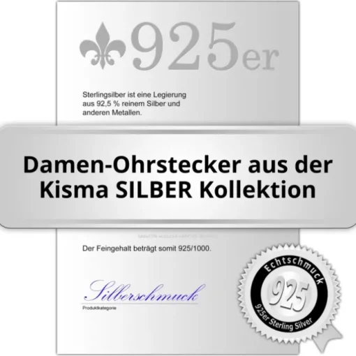 KISMA Schmuck Ohrstecker Ohrringe Sterling Silber 925 KIO0107-016