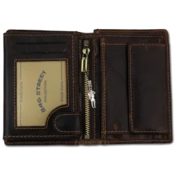 Leder braun Portemonnaie Geldbeutel Wild Things Only OPJ113N