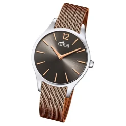 Lotus Damen Armbanduhr Bliss 18749/3 Analog Edelstahl braun UL18749/3