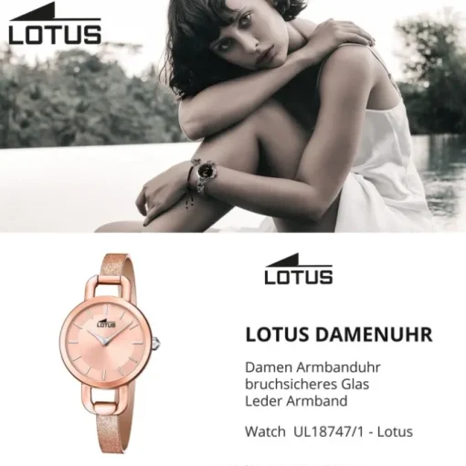 Lotus Damen Armbanduhr Bliss 18747/1 Analog Leder rosegold UL18747/1