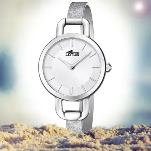 Lotus Damen Armbanduhr Bliss 18746/1 Analog Leder silber UL18746/1