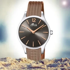 Lotus Damen Armbanduhr Bliss 18749/3 Analog Edelstahl braun UL18749/3
