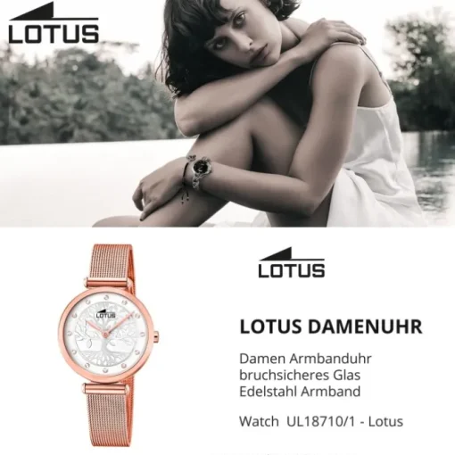 LOTUS Damen Armbanduhr Bliss 18710/1 Quarz Edelstahl rosegold UL18710/1