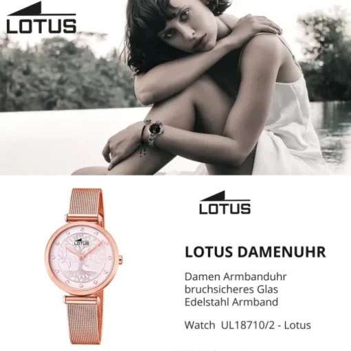 LOTUS Damen Armbanduhr Bliss 18710/2 Quarz Edelstahl rose UL18710/2