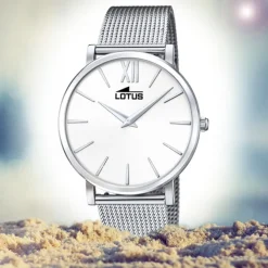 Lotus Damen Armbanduhr Smart Casual 18728/1 Analog Edelstahl silber UL18728/1