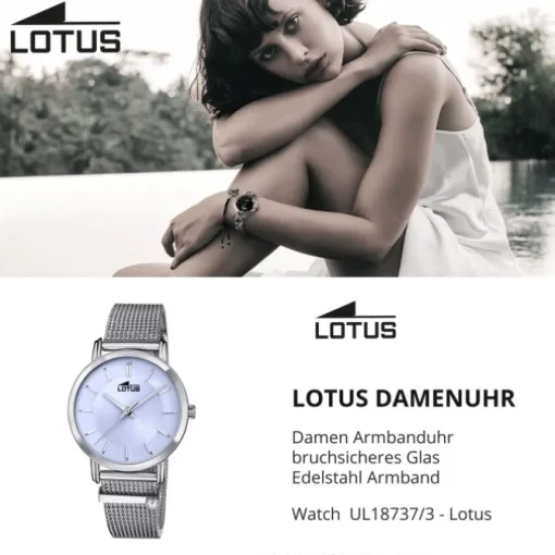 Lotus Damen Armbanduhr Trendy 18737/3 Analog Edelstahl silber UL18737/3
