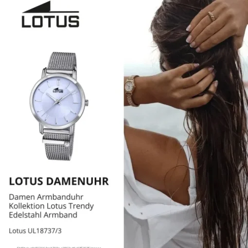 Lotus Damen Armbanduhr Trendy 18737/3 Analog Edelstahl silber UL18737/3