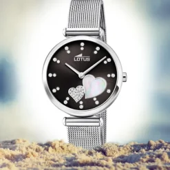 LOTUS Damen Armbanduhr Zirkonias 18615/4 Edelstahl silber UL18615/4