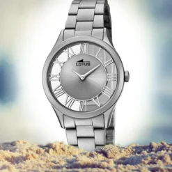 Lotus Damen-Armbanduhr Edelstahl grau 18398/1 Quarz Trendy UL18398/1