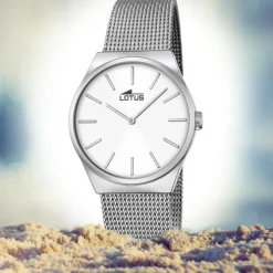 LOTUS Damen-Armbanduhr Edelstahl silber Stahlband klassisch Quarz UL18288/1