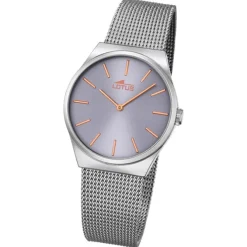 LOTUS Damen-Armbanduhr Stahlband klassisch Quarz Edelstahl silber UL18288/2