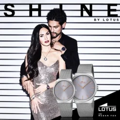 LOTUS Damen-Armbanduhr Stahlband klassisch Quarz Edelstahl silber UL18288/2