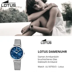 Lotus Damenuhr Bliss Armbanduhr Edelstahl silber UL18793/3