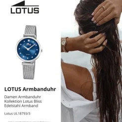 Lotus Damenuhr Bliss Armbanduhr Edelstahl silber UL18793/3