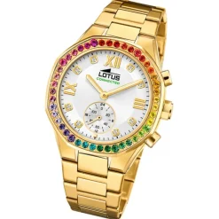 Lotus Damenuhr Edelstahl gold Lotus Classic Armbanduhr UL18925/5