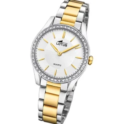 Lotus Damenuhr Edelstahl silbergold Lotus Classic Armbanduhr UL18797/1