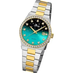 Lotus Damenuhr Edelstahl silbergold Lotus Classic Armbanduhr UL18886/2