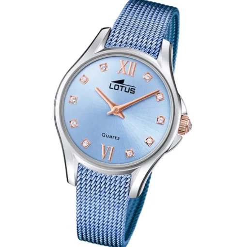 Lotus Damenuhr Edelstahl blau Lotus Classic Armbanduhr UL18799/2