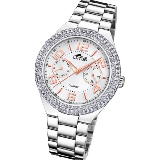 Lotus Damenuhr Edelstahl silber Lotus Classic Armbanduhr UL18918/1