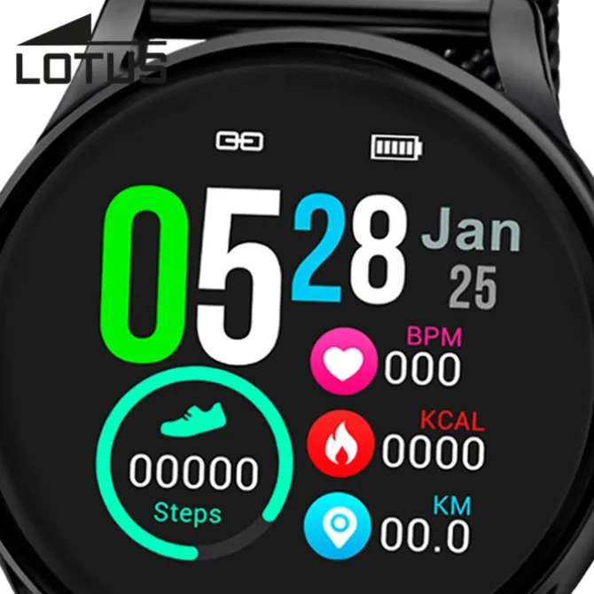 Lotus Damenuhr Edelstahl schwarz Lotus Multifunktion Armbanduhr UL50002/A