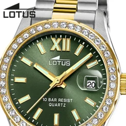 Lotus Damenuhr Edelstahl silber gold Lotus Classic Armbanduhr UL18978/2