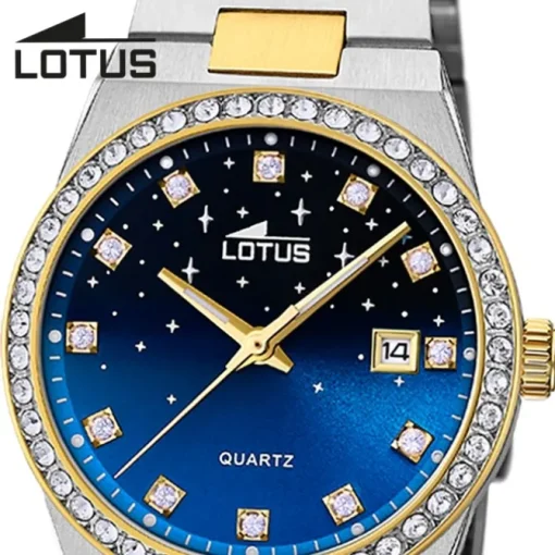 Lotus Damenuhr Edelstahl silbergold Lotus Classic Armbanduhr UL18886/3