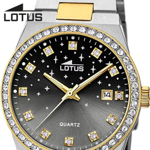 Lotus Damenuhr Edelstahl silbergold Lotus Classic Armbanduhr UL18886/4