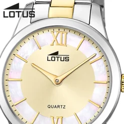 Lotus Damenuhr Edelstahl silber gold Lotus Classic Armbanduhr UL18890/1
