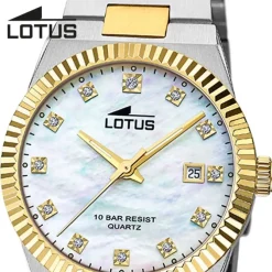 Lotus Damenuhr Edelstahl silbergold Lotus Classic Armbanduhr UL18839/1