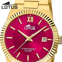 Lotus Damenuhr Edelstahl gold Lotus Classic Armbanduhr UL18840/2