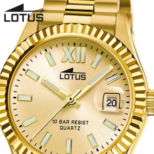 Lotus Damenuhr Edelstahl gold Lotus Classic Armbanduhr UL18932/2