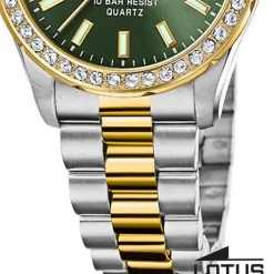 Lotus Damenuhr Edelstahl silber gold Lotus Classic Armbanduhr UL18978/2