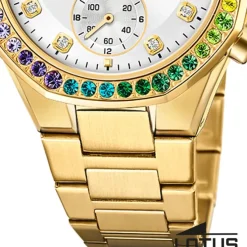 Lotus Damenuhr Edelstahl gold Lotus Classic Armbanduhr UL18925/5